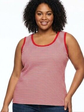 NWT Rafaella Ribbed Tank (Runs Small)
